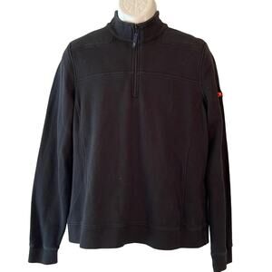 Vineyard Vines Black French Terry 1/4 Zip Sweatshirt Size XL